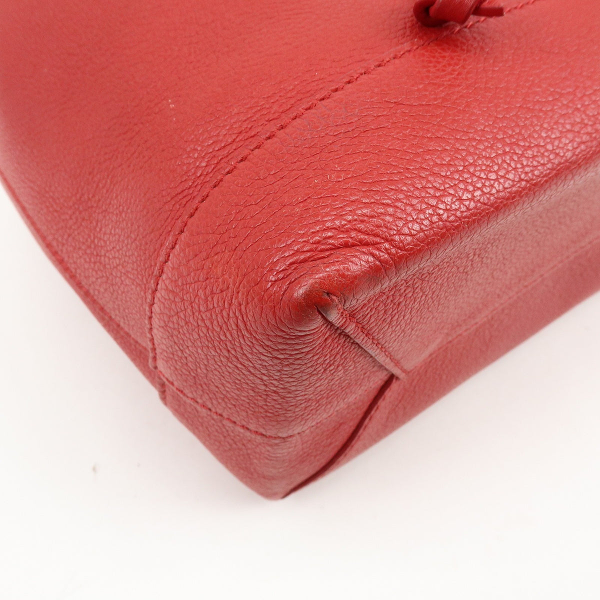 Louis Vuitton Lockme Leather Red Leather Backpack Bag (Pre-Owned)