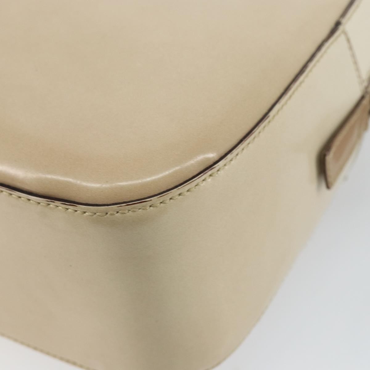 Prada Re-Edition 1995 Patent Leather Beige Patent_Leather Handbag (Pre-Owned)