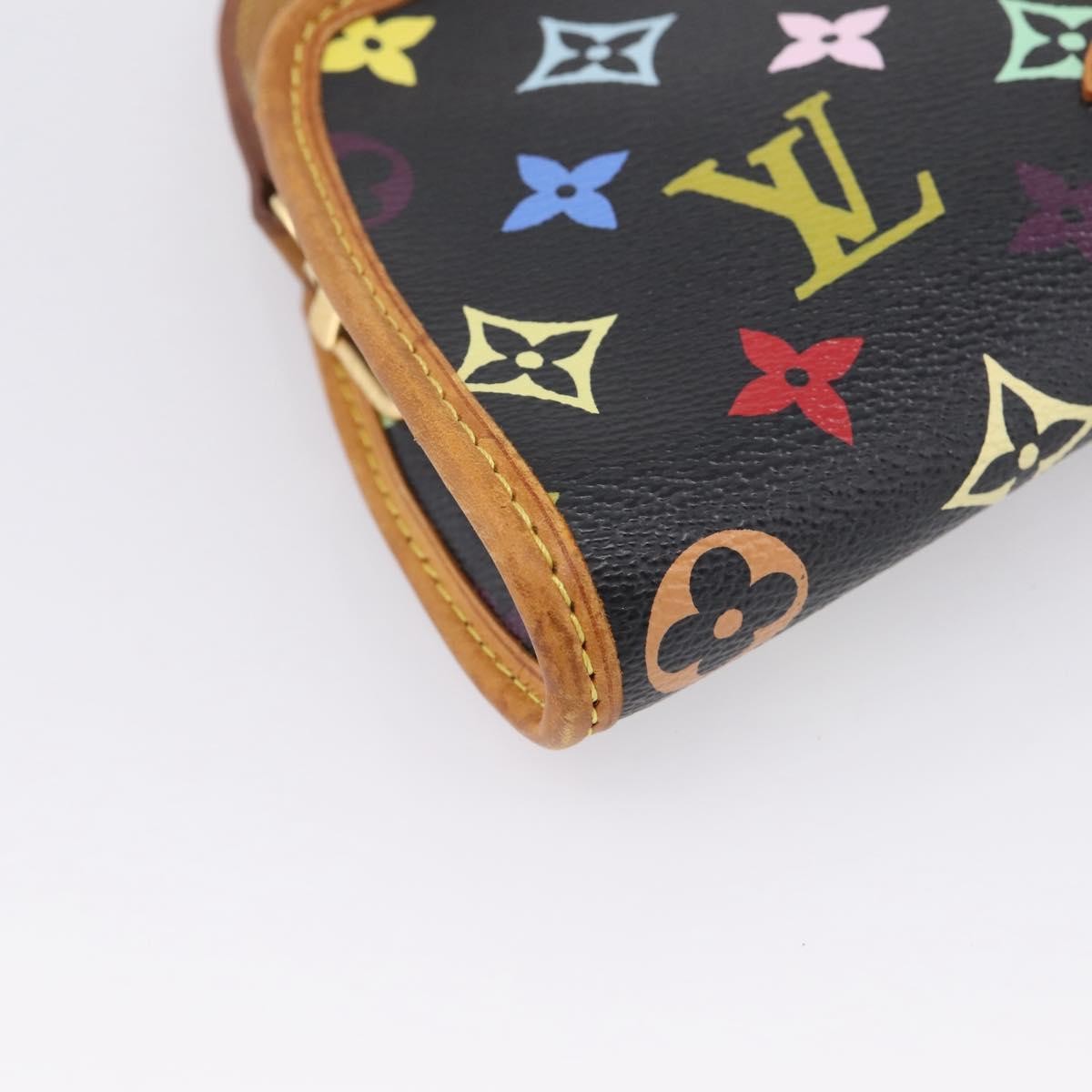 Louis Vuitton Shirley Monogram Multicolor Black Canvas Handbag (Pre-Owned)
