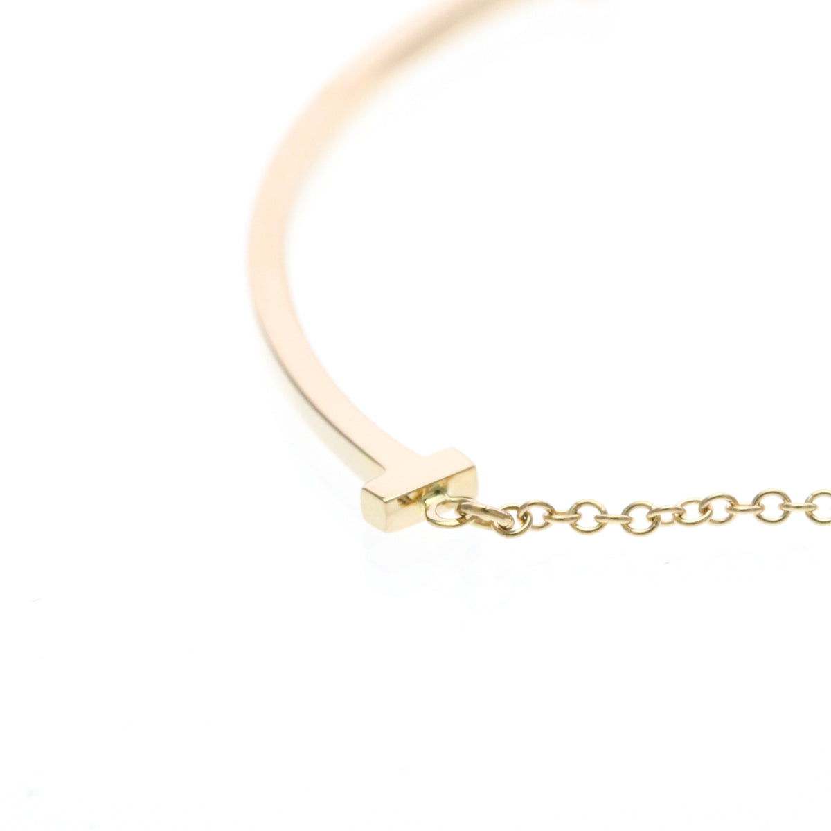 Tiffany & Co. T Smile Pendant 18K Rose Gold Gold Pink_Gold Necklace Jewelry (Pre-Owned)
