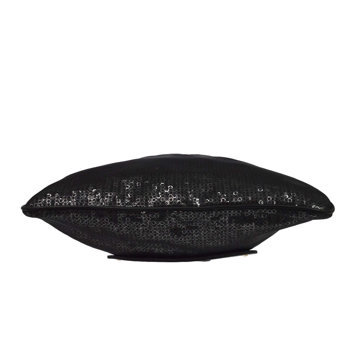 Chanel Hidden Sequins Sequins Black Mesh Shoulder Bag Bag (Pre-Owned)