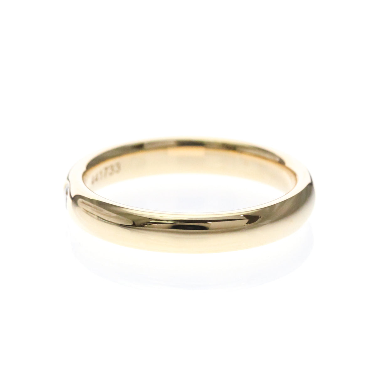 Harry Winston Single Diamond Band Platinum With Diamond Gold Pink_Gold Ring Jewelry (Pre-Owned)