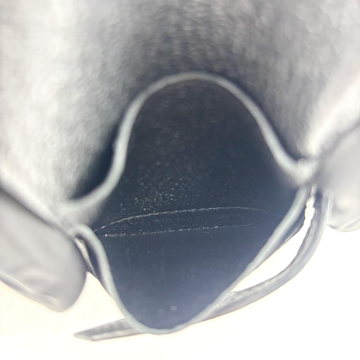 Hermes Bearn Epsom Black Leather Wallets Accessory (Pre-Owned)
