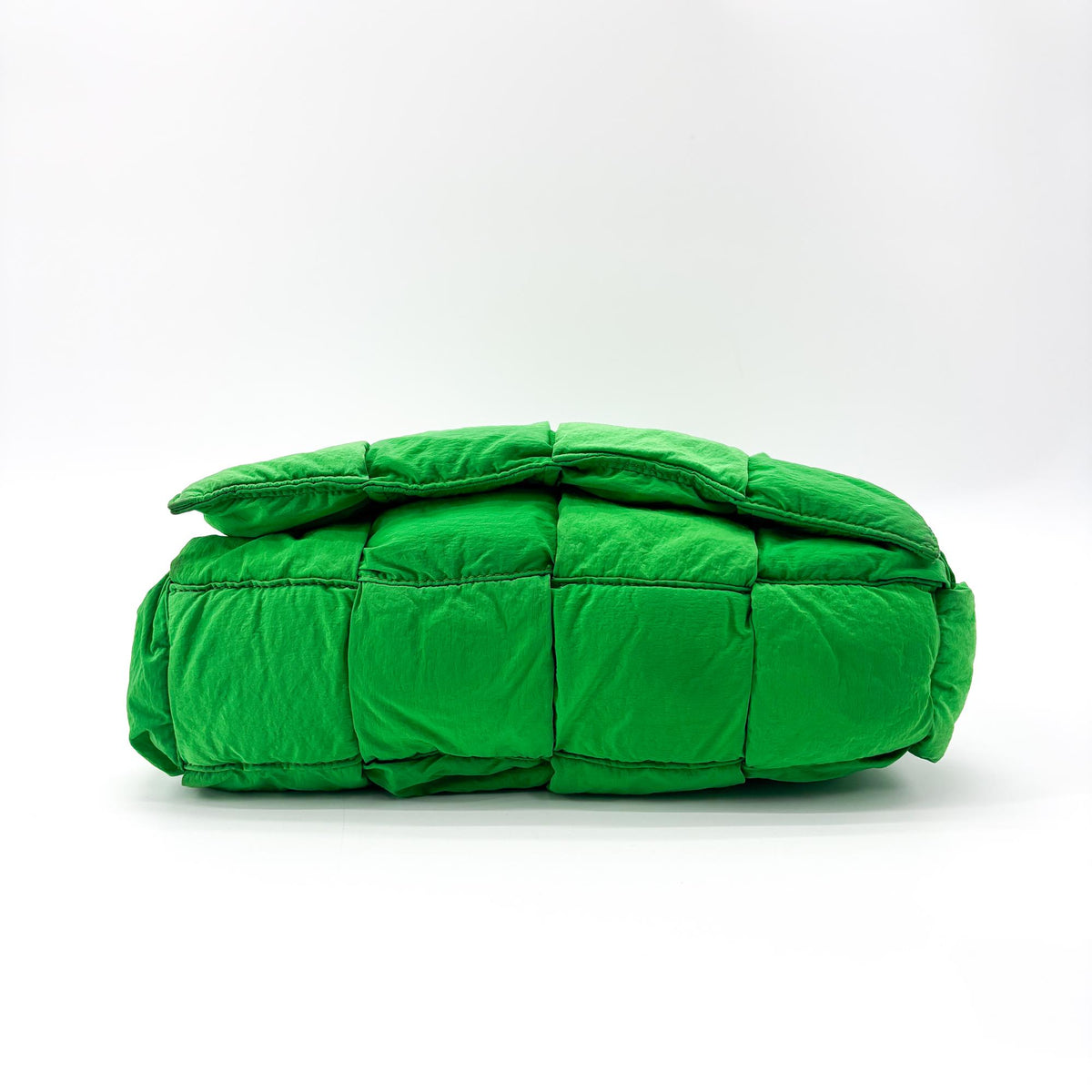 Bottega Veneta Padded Tech Cassette Intrecciato Nylon Green Nylon Crossbody Bag Bag (Pre-Owned)