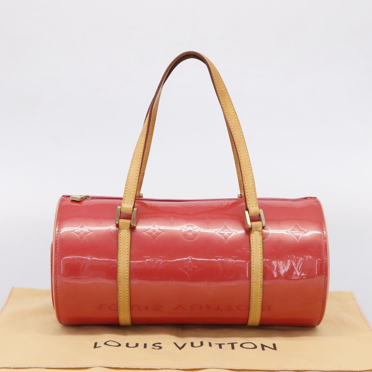 Louis Vuitton Bedford Monogram Vernis Pink Patent_Leather Handbag (Pre-Owned)