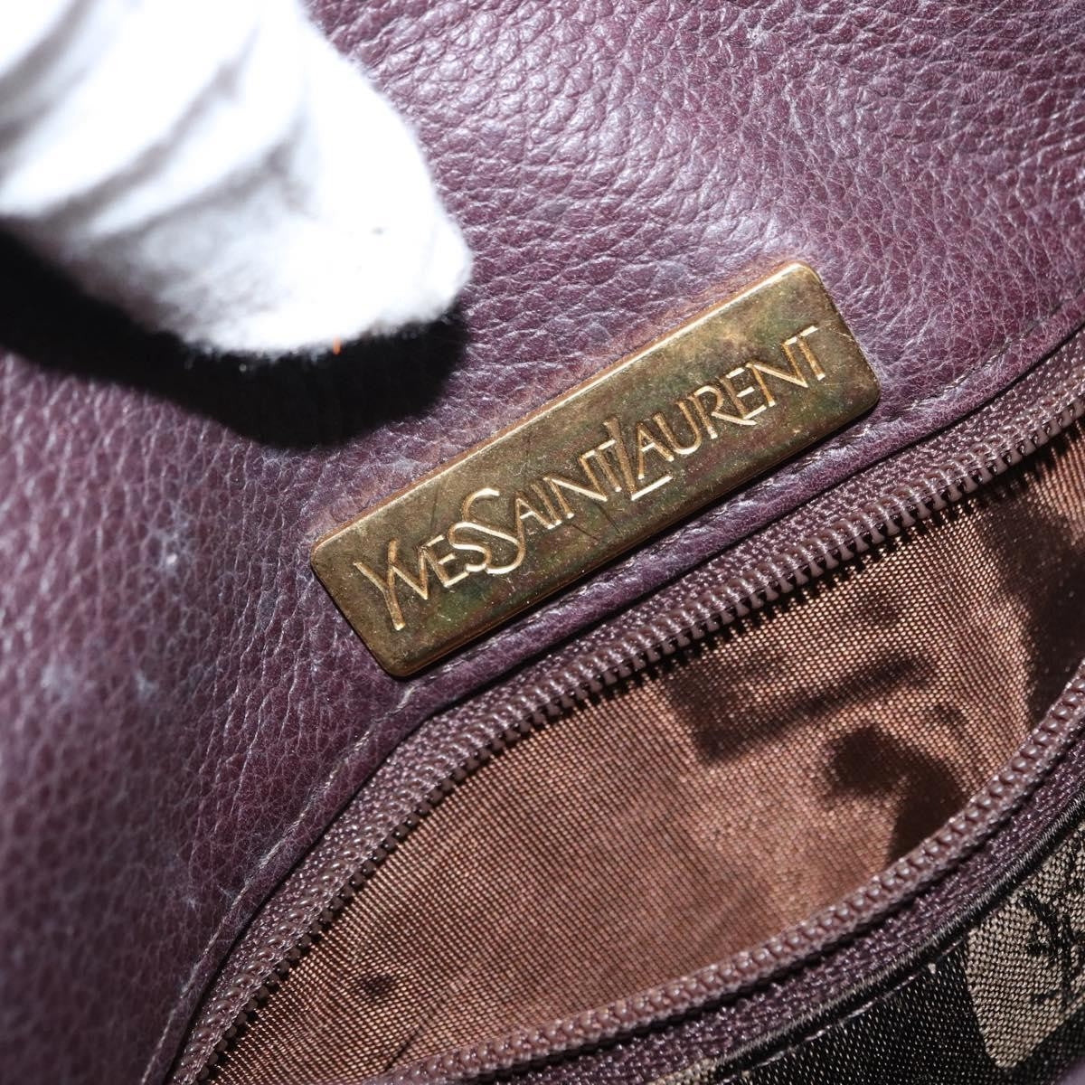 Saint Laurent Vintage Leather Purple Leather Shoulder Bag Bag (Pre-Owned)
