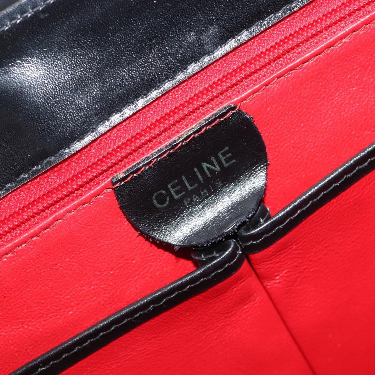 Celine Handbag Leather Black Leather Handbag (Pre-Owned)
