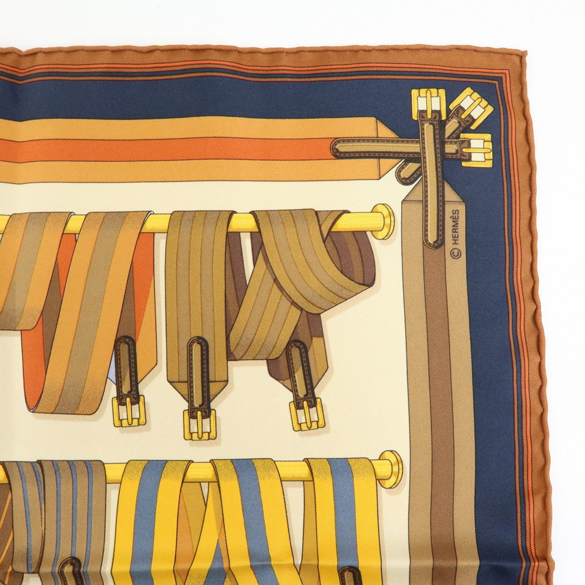 Hermes Carré 42 Silk Multicolour Silk Scarve & Shawl Accessory (Pre-Owned)