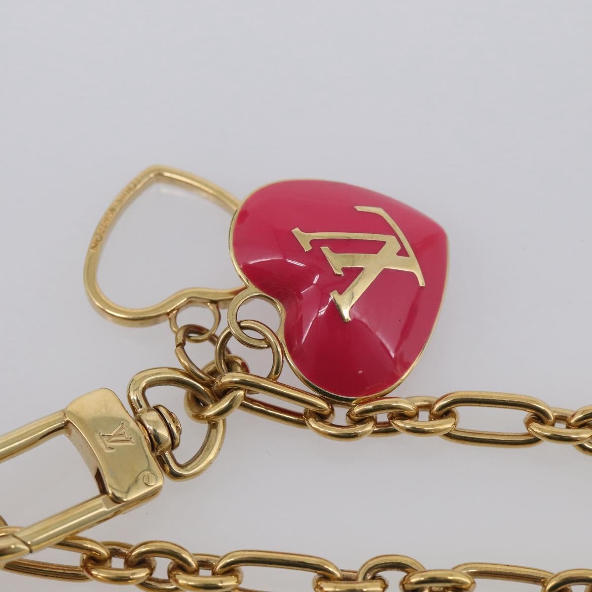 Louis Vuitton Heart Coin Purse Monogram Vernis Pink Patent_Leather Clutche & Pouche Bag (Pre-Owned)