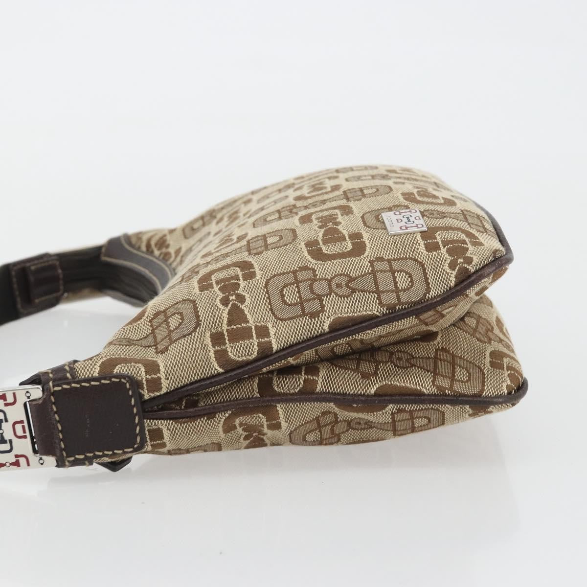 Gucci Vintage Top Handle Canvas Beige Canvas Handbag (Pre-Owned)