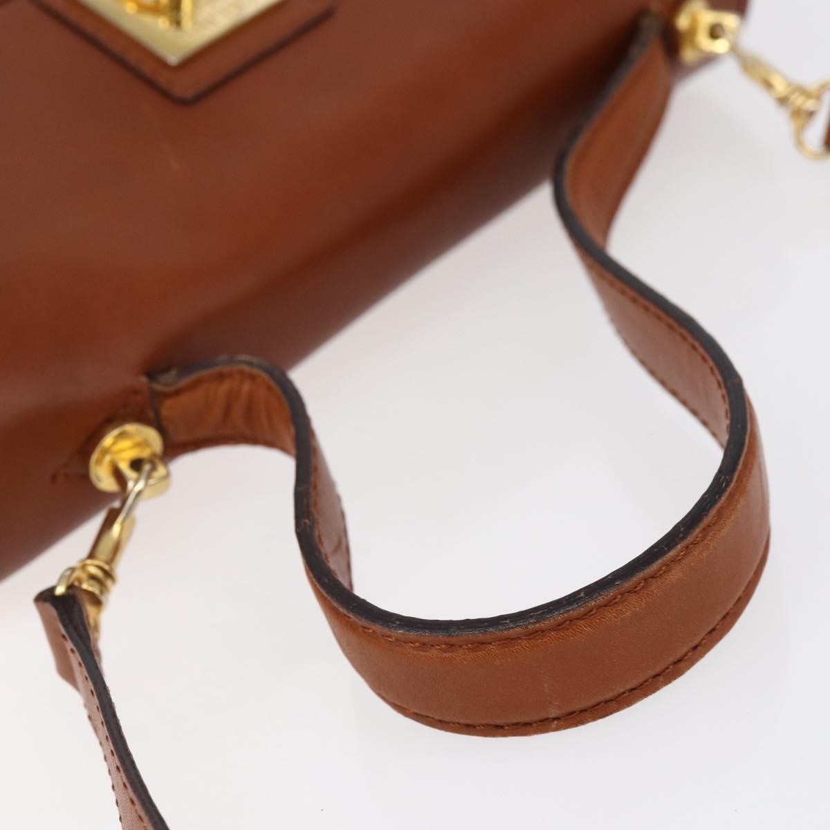 Celine Handbag Leather Brown Leather Handbag (Pre-Owned)