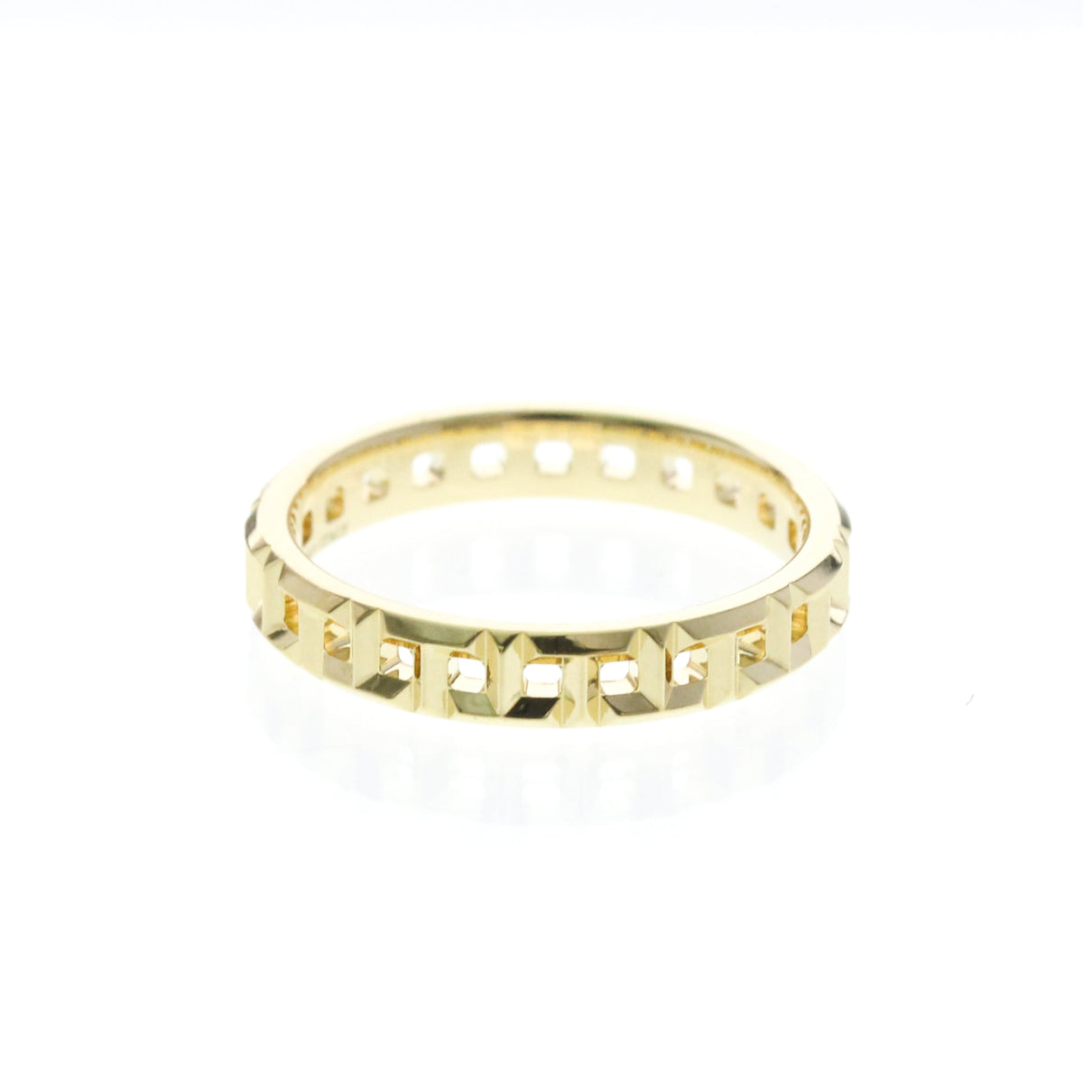 Tiffany & Co. T True 18K Yellow Gold Gold Yellow_Gold Ring Jewelry (Pre-Owned)