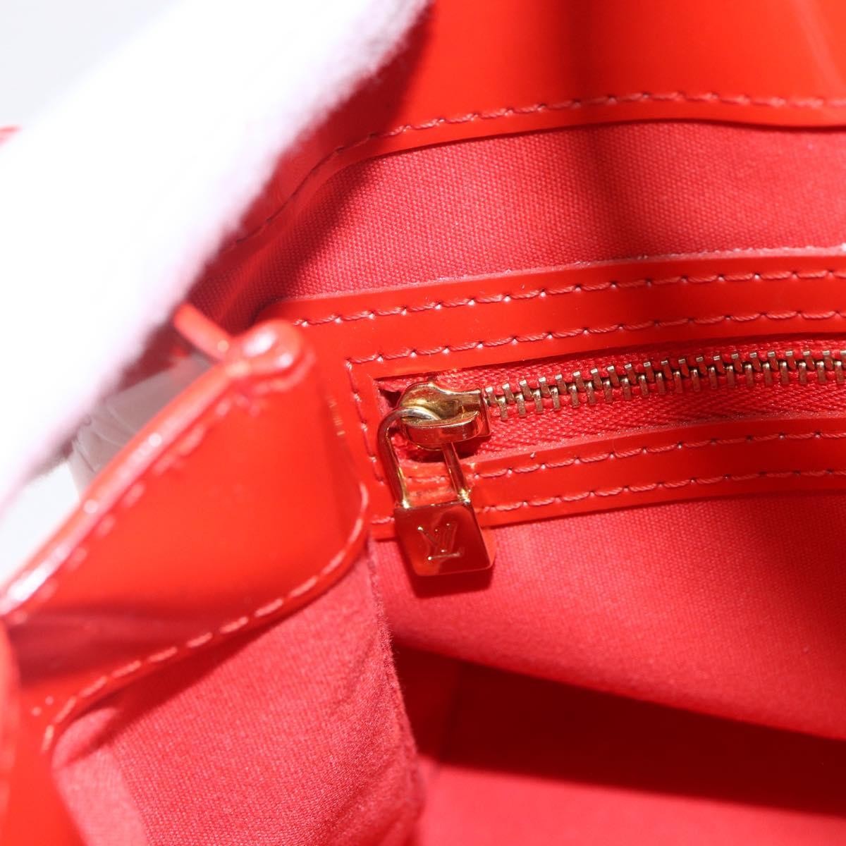 Louis Vuitton Wilshire Monogram Vernis Orange Patent_Leather Tote Bag Bag (Pre-Owned)