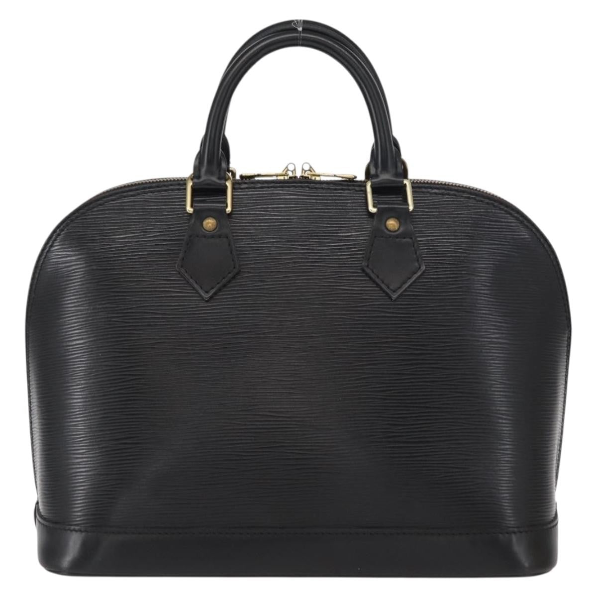 Louis Vuitton Alma Epi Leather Black Leather Handbag (Pre-Owned)