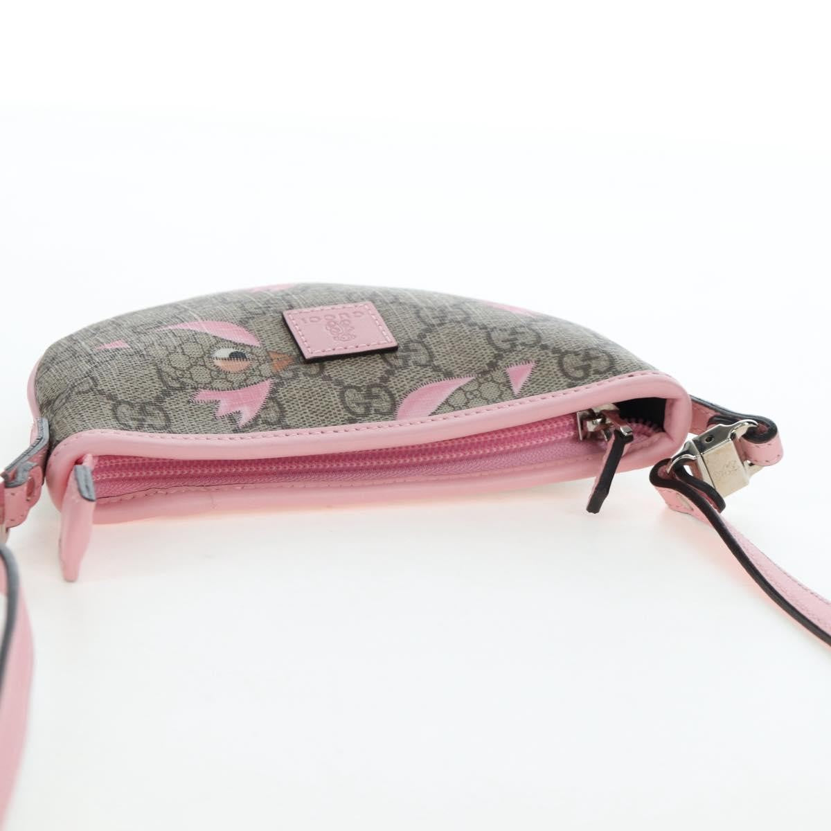Gucci Children's Zip Printed Gg Coated Canvas Beige Canvas Backpack Bag (Pre-Owned)