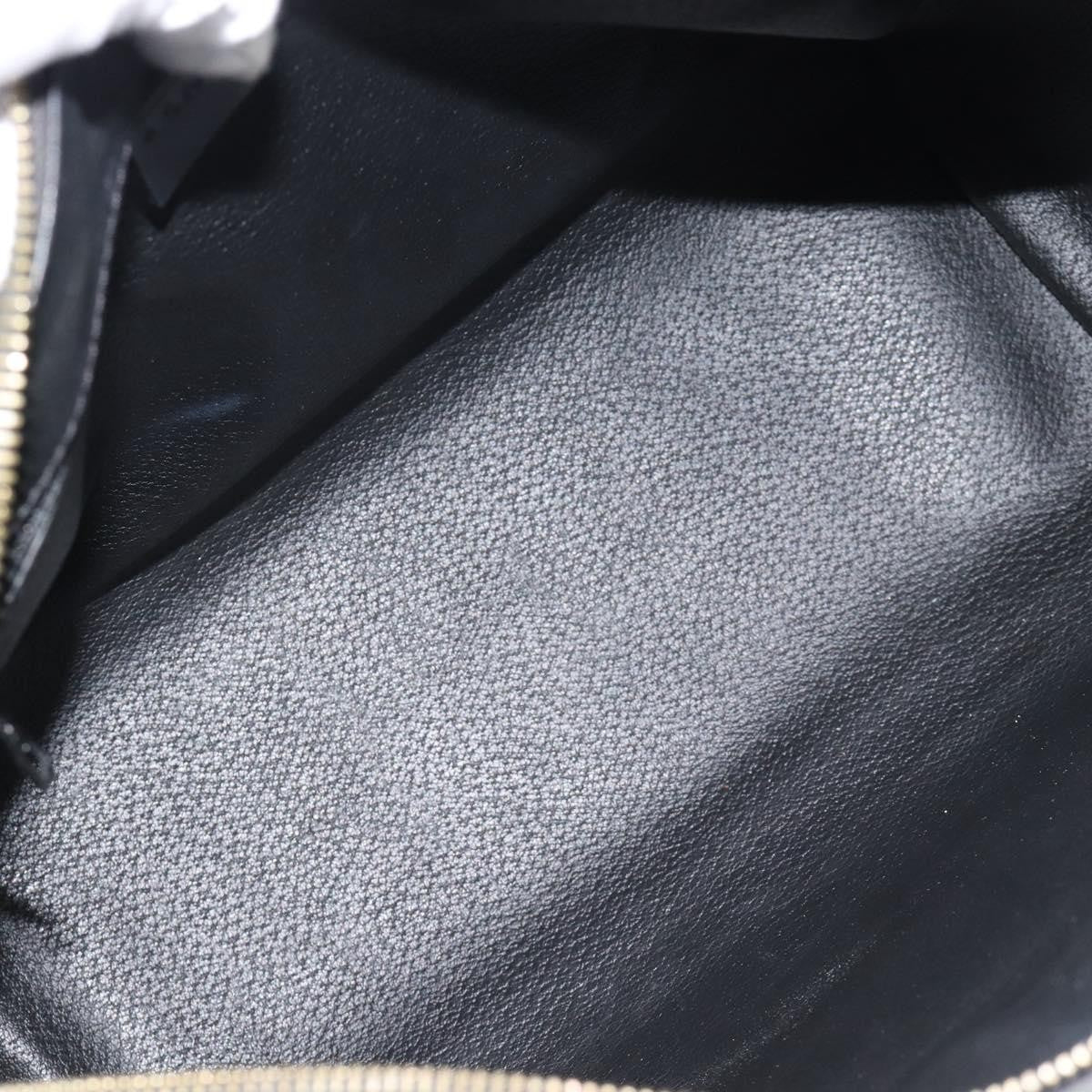 Celine Vintage Boston Macadam Coated Canvas Black Canvas Handbag (Pre-Owned)