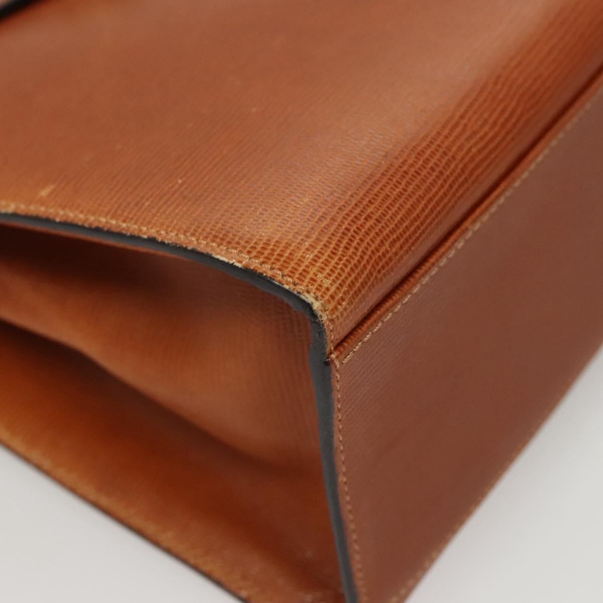 Celine Vintage Leather Brown Leather Handbag (Pre-Owned)