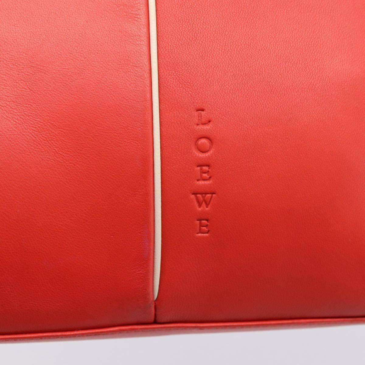 Loewe Vintage Leather Red Leather Shoulder Bag Bag (Pre-Owned)