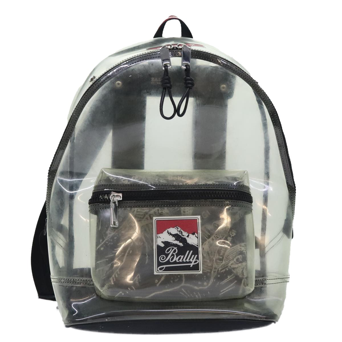 Bally Vintage Vinyl Transparent Plastic Backpack Bag (Pre-Owned)
