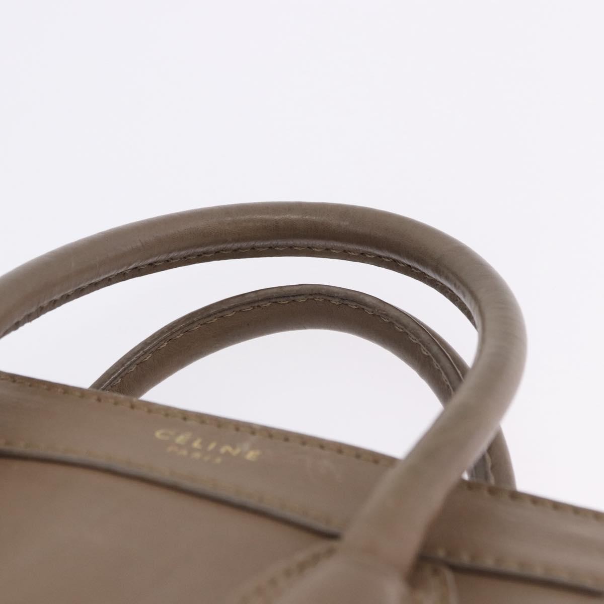 Celine Shopper Luggage Leather Beige Leather Handbag (Pre-Owned)