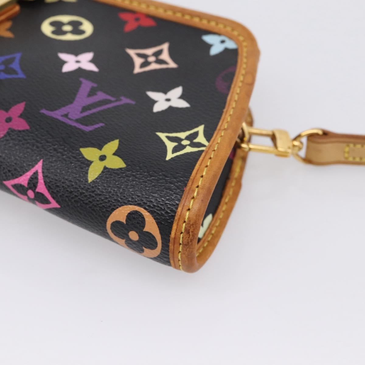 Louis Vuitton Shirley Monogram Multicolor Black Canvas Handbag (Pre-Owned)