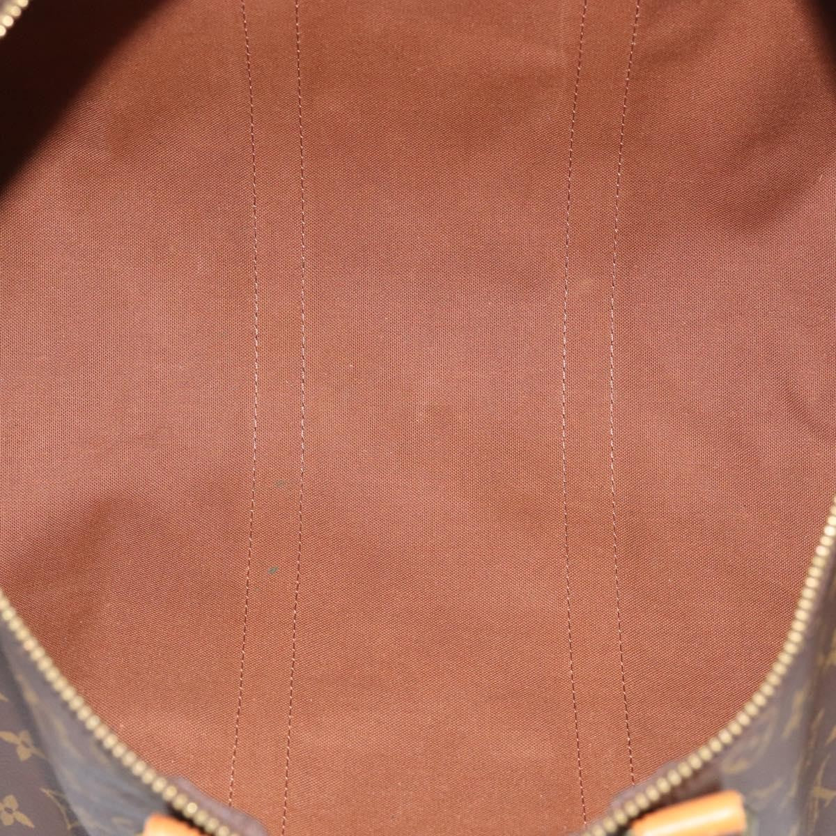 Louis Vuitton Keepall Bandouliere Monogram Canvas Brown Canvas Travel Bag Bag (Pre-Owned)