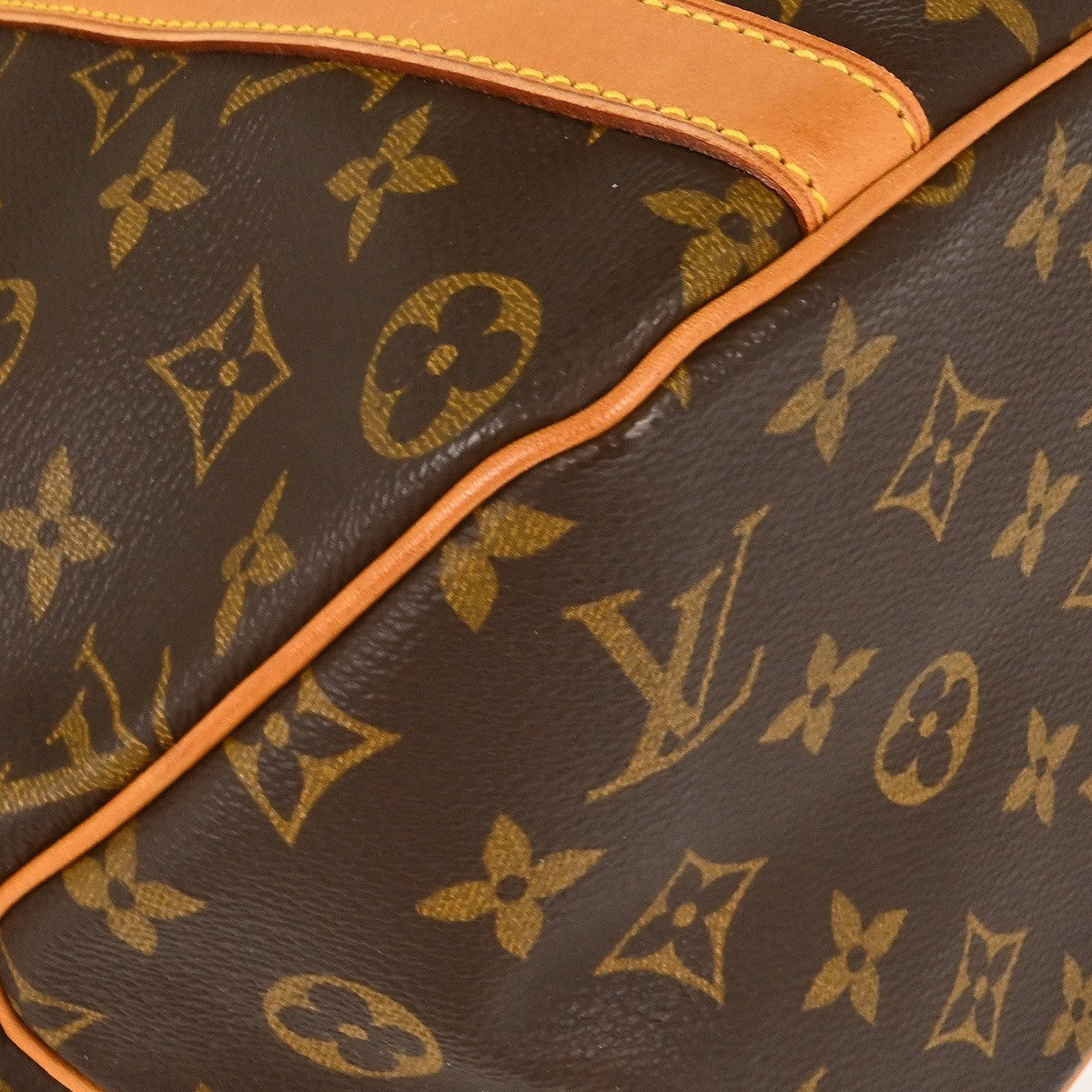 Louis Vuitton Shopping Sac Monogram Canvas Brown Canvas Tote Bag Bag (Pre-Owned)