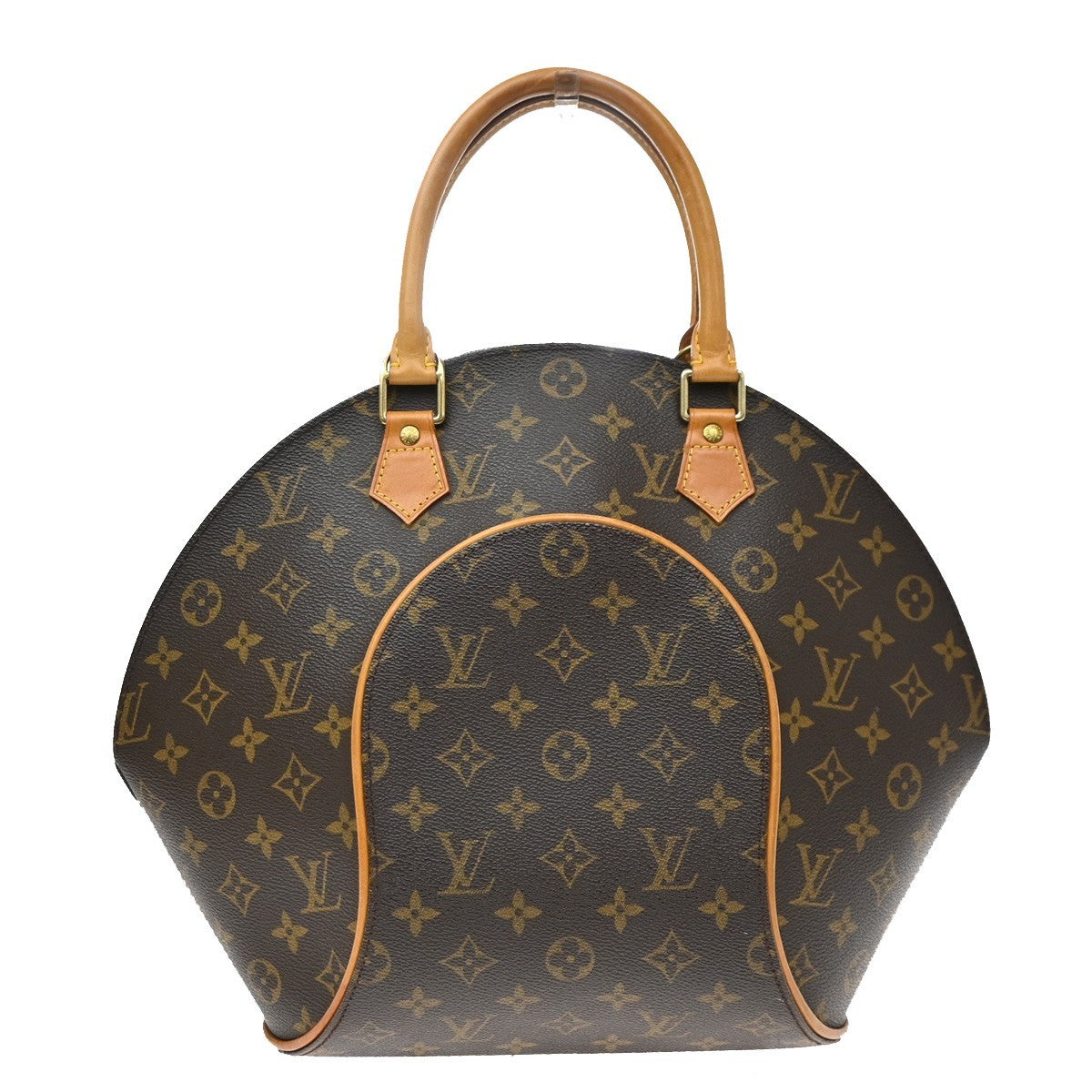Louis Vuitton Ellipse Monogram Brown Leather Handbag (Pre-Owned)