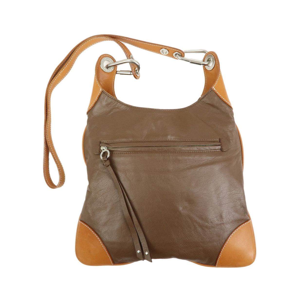 Burberry Blue Label Suede Brown Suede Shoulder Bag Bag (Pre-Owned)