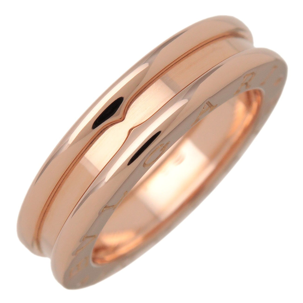 Bvlgari B.Zero1 One Band 18K Rose Gold Gold Rose_Gold Ring Jewelry (Pre-Owned)