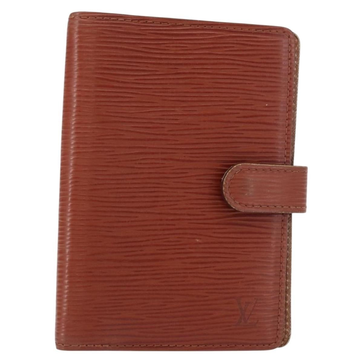 Louis Vuitton Agenda Cover Epi Leather Brown Leather Wallets Accessory (Pre-Owned)