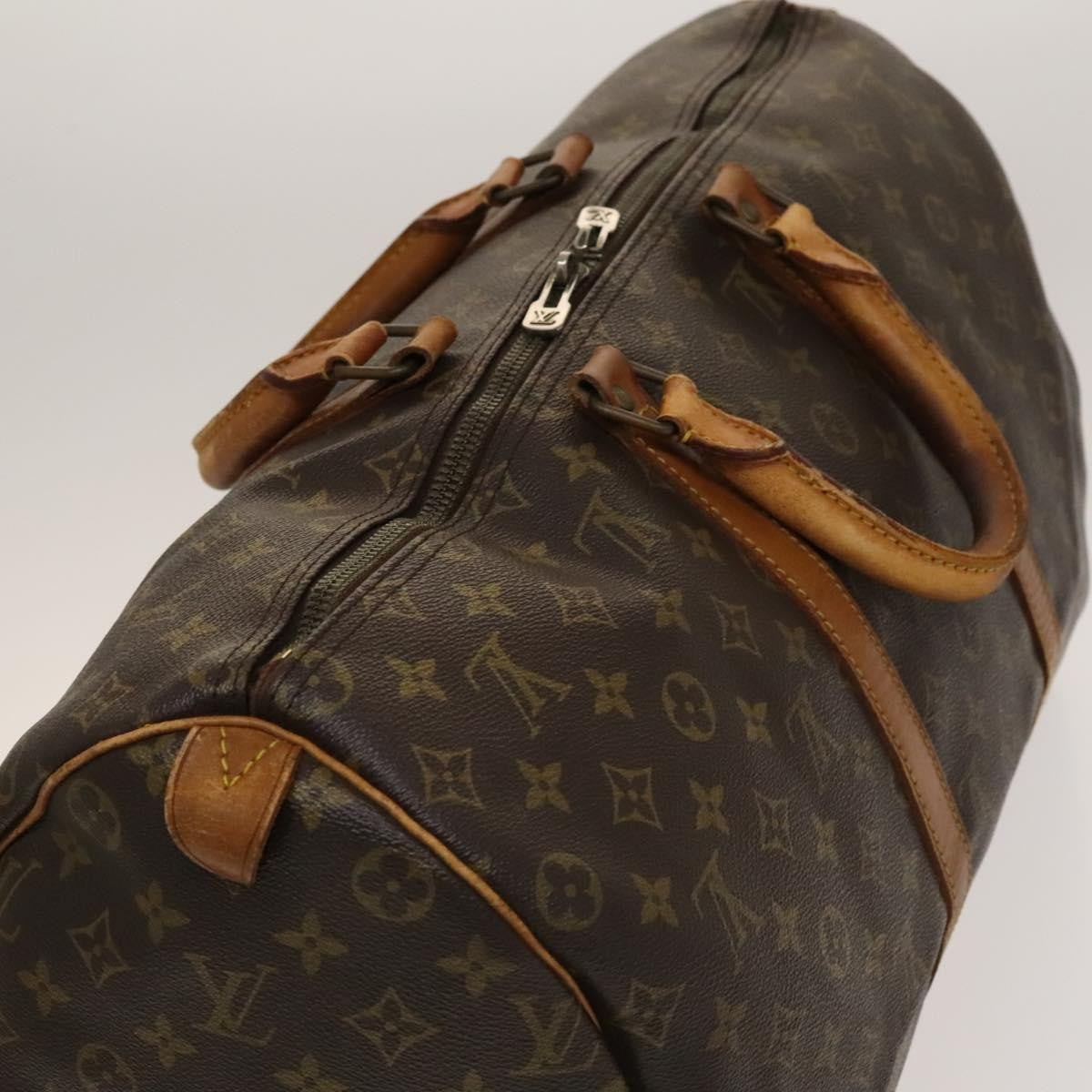Louis Vuitton Keepall Monogram Canvas Brown Canvas Travel Bag Bag (Pre-Owned)