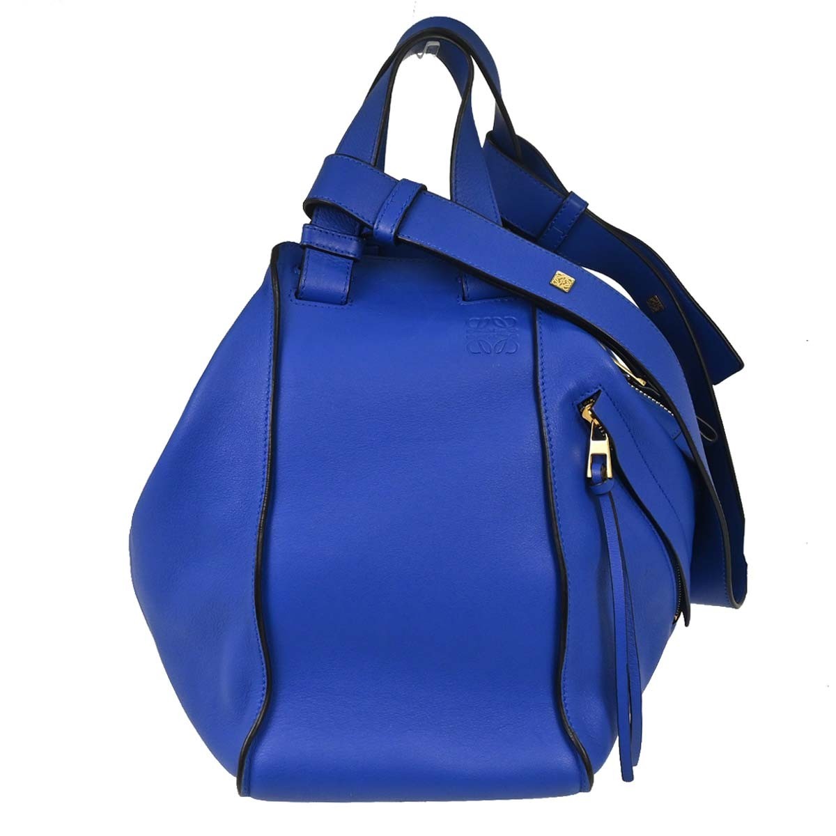 Loewe Hammock Leather Blue Leather Handbag (Pre-Owned)