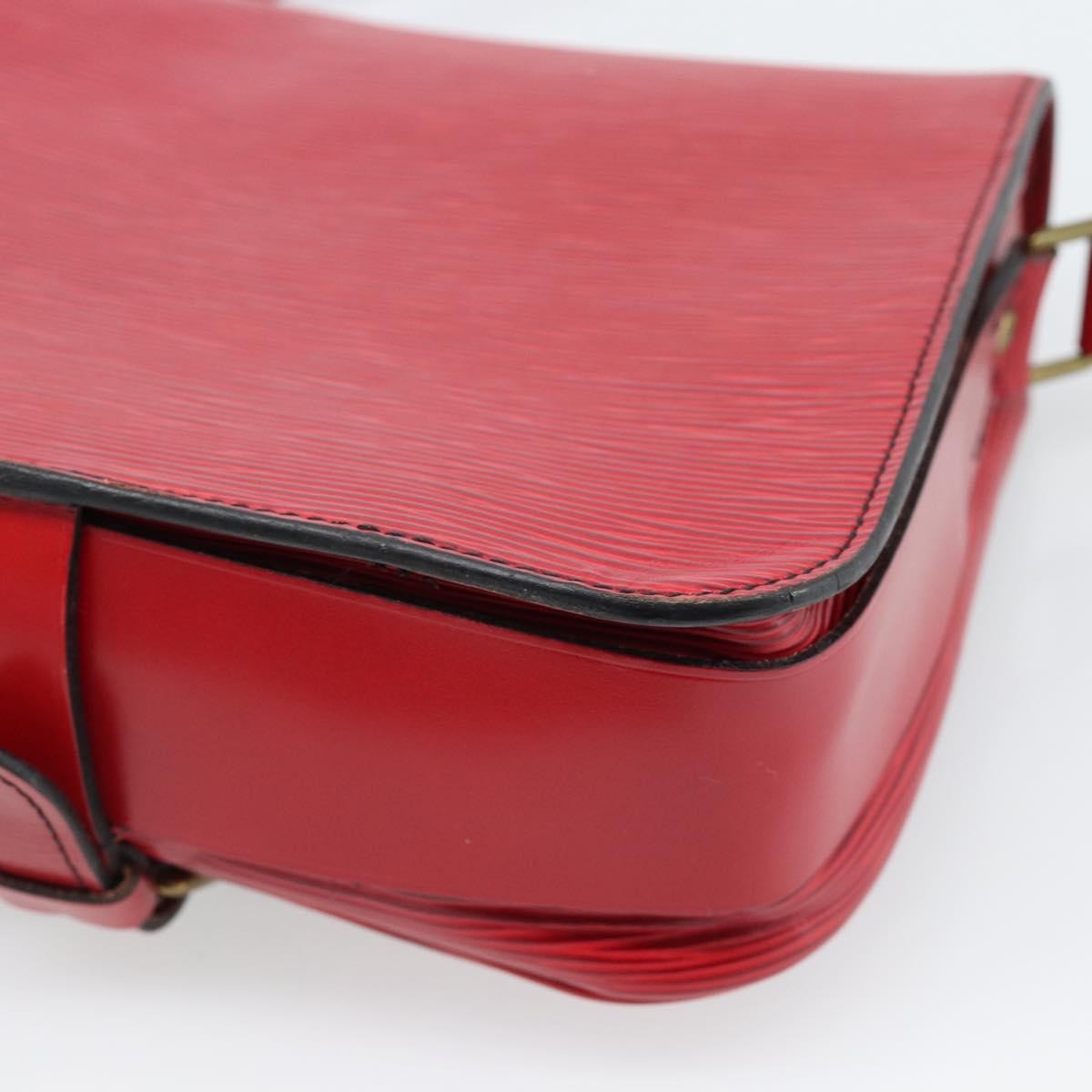 Louis Vuitton Cartouchiere Epi Leather Red Leather Shoulder Bag Bag (Pre-Owned)