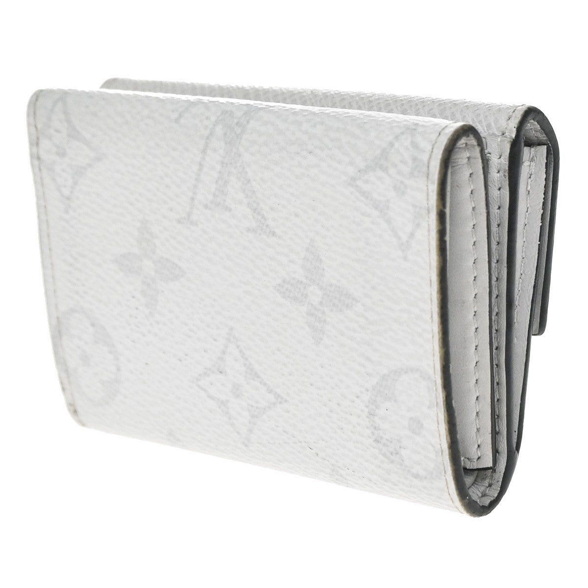 Louis Vuitton Discovery Monogram Taigarama White Leather Wallets Accessory (Pre-Owned)