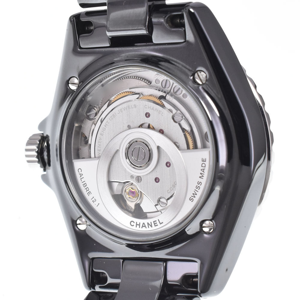 Chanel J12 Automatic Ceramic And Stainless Steel With Diamond Markers Watch (Pre-Owned)