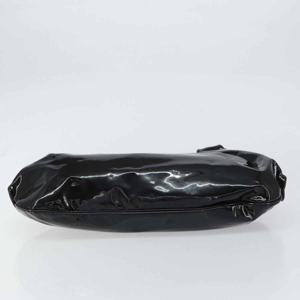 Salvatore Ferragamo Gancini Tote Patent Leather Black Patent_Leather Tote Bag Bag (Pre-Owned)