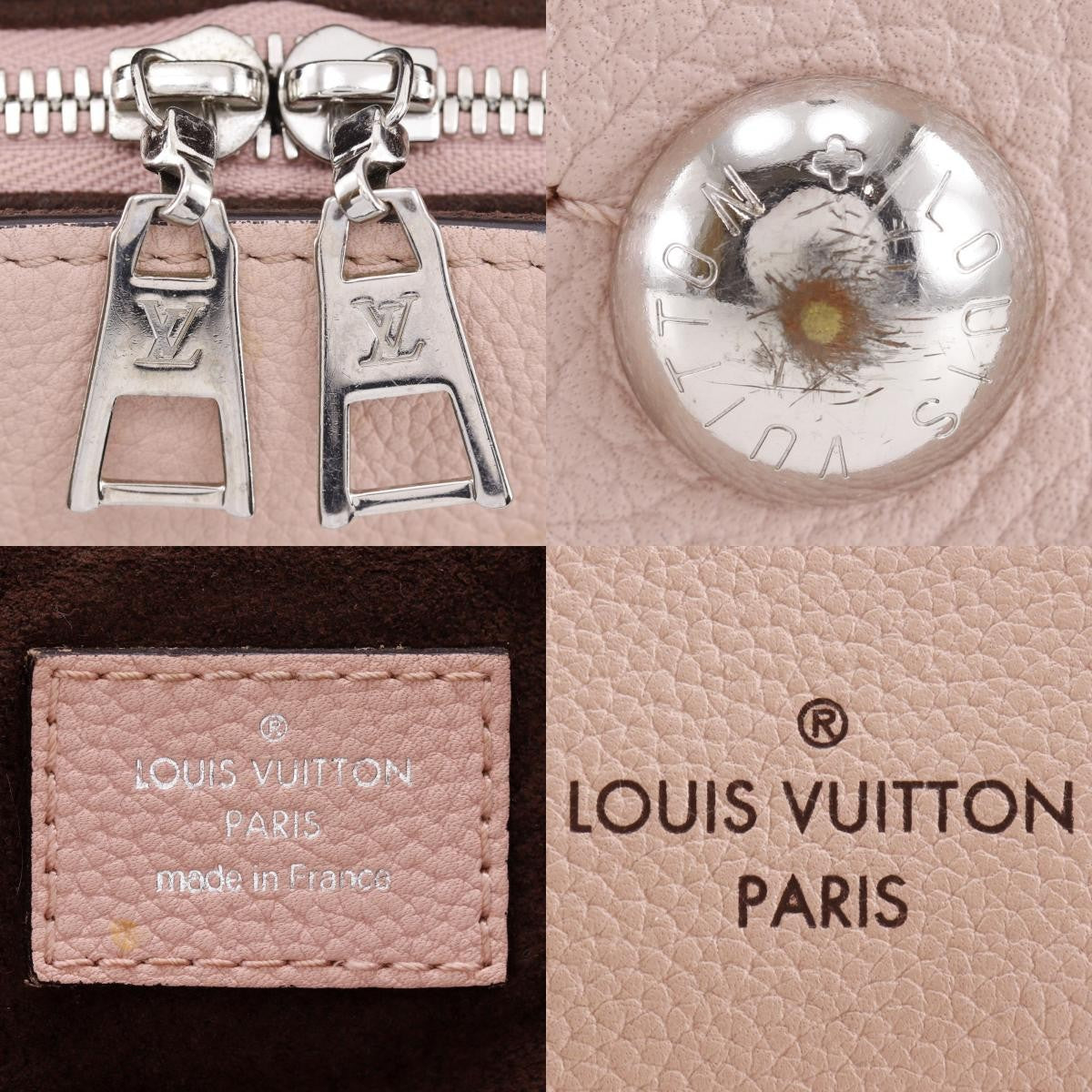 Louis Vuitton Haumea Mahina Leather Pink Leather Handbag (Pre-Owned)