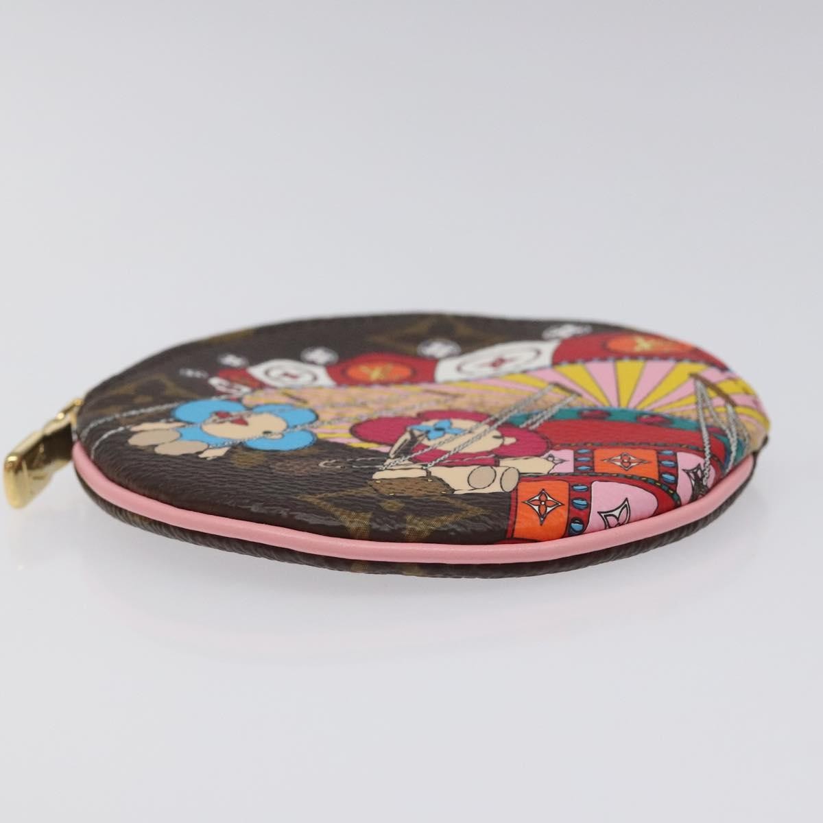 Louis Vuitton Round Coin Purse Limited Edition Vivienne Xmas Monogram Canvas Multicolour Canvas Wallets Accessory (Pre-Owned)