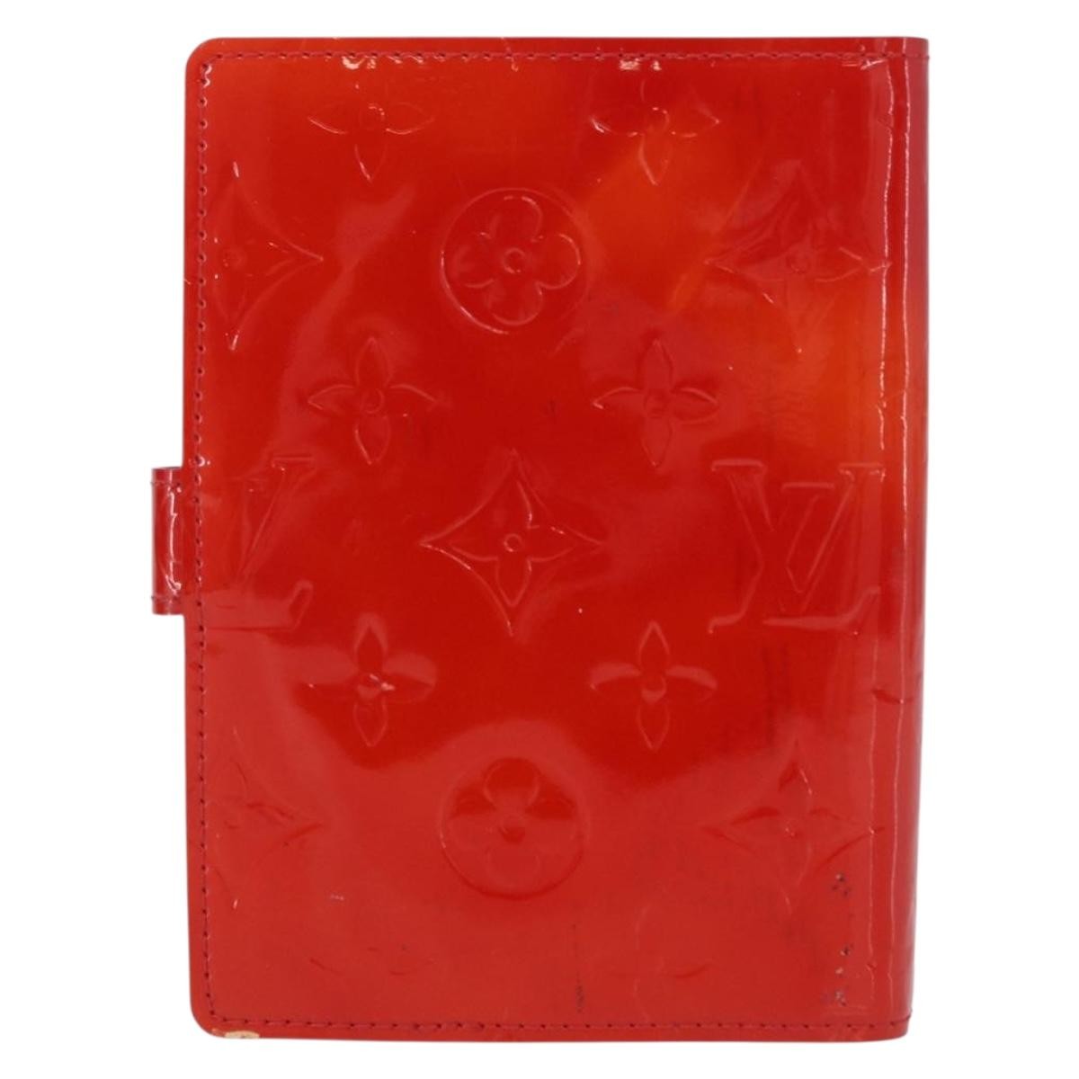 Louis Vuitton Agenda Cover Patent Leather Red Patent_Leather Toiletry Case Accessory (Pre-Owned)