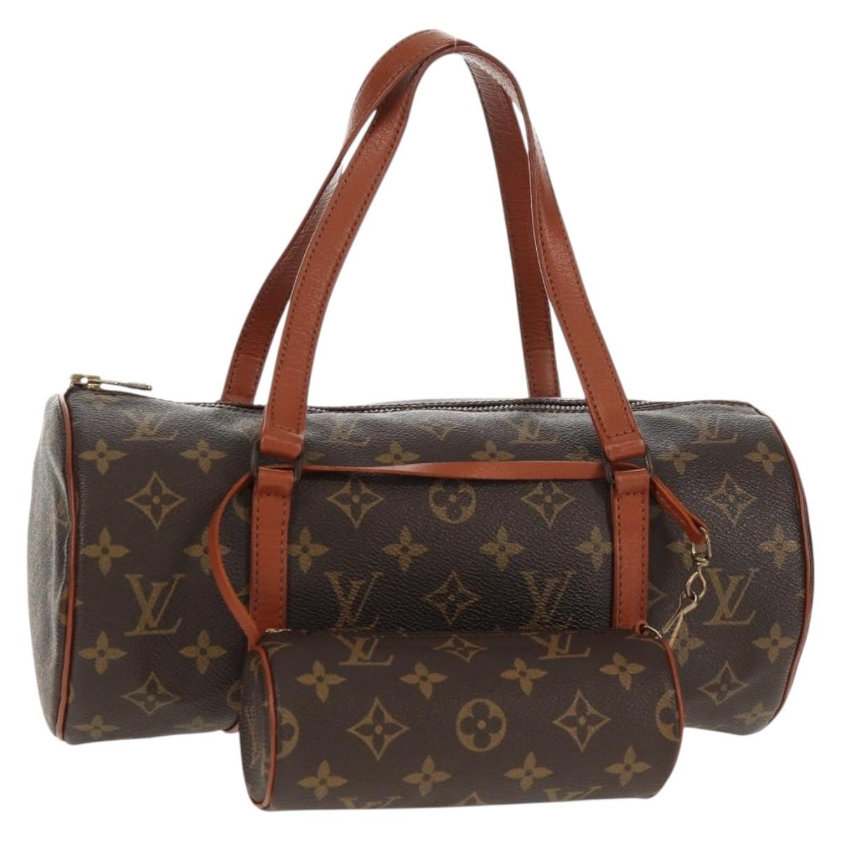 Louis Vuitton Papillon Monogram Canvas Brown Canvas Handbag (Pre-Owned)