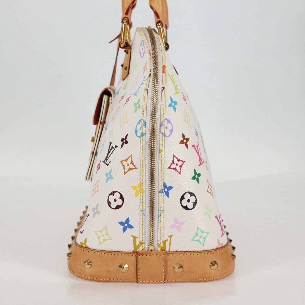 Louis Vuitton Alma Monogram Multicolor White Canvas Bag (Pre-Owned)