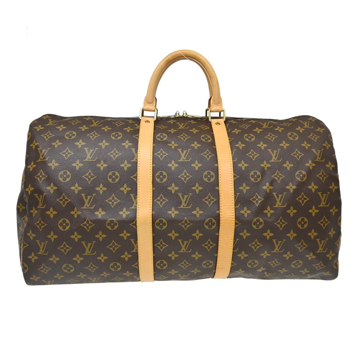 Louis Vuitton Keepall Monogram Canvas Brown Canvas Travel Bag Bag (Pre-Owned)
