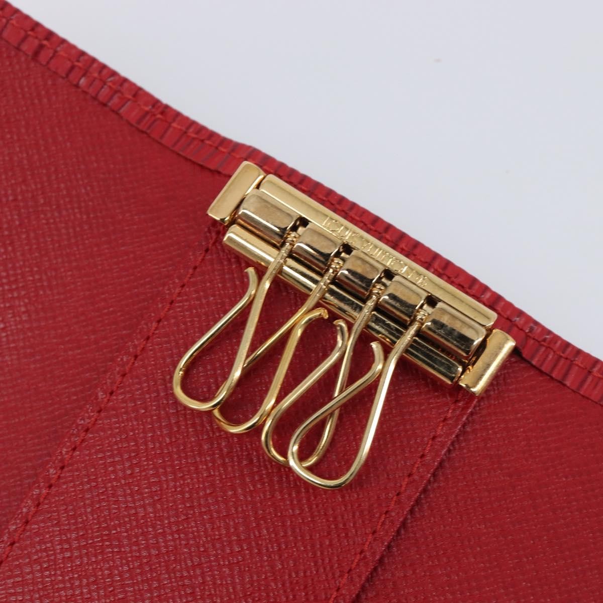 Louis Vuitton Multiclés 4 Cuir Verni Red Leather Wallets Accessory (Pre-Owned)