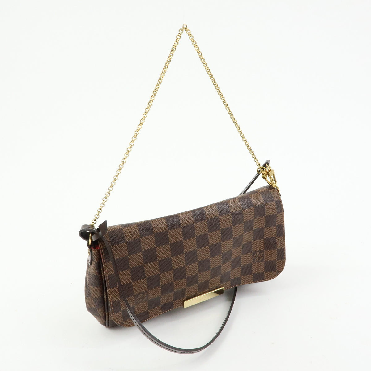 Louis Vuitton Favorite Damier Brown Canvas Handbag (Pre-Owned)