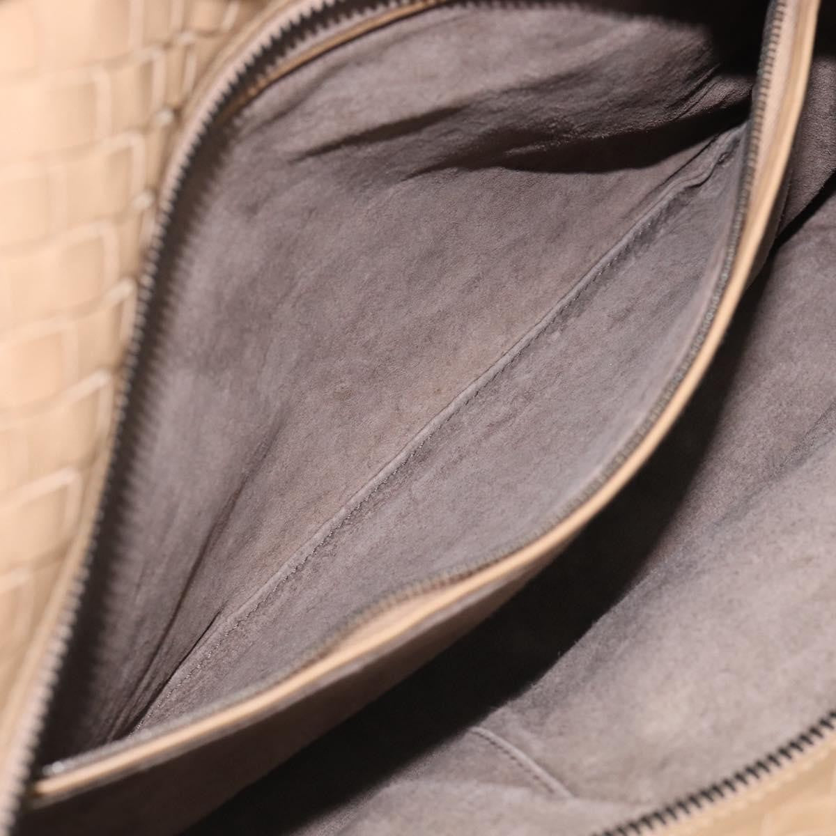 Bottega Veneta Brick Intrecciato Nappa Brown Leather Handbag (Pre-Owned)