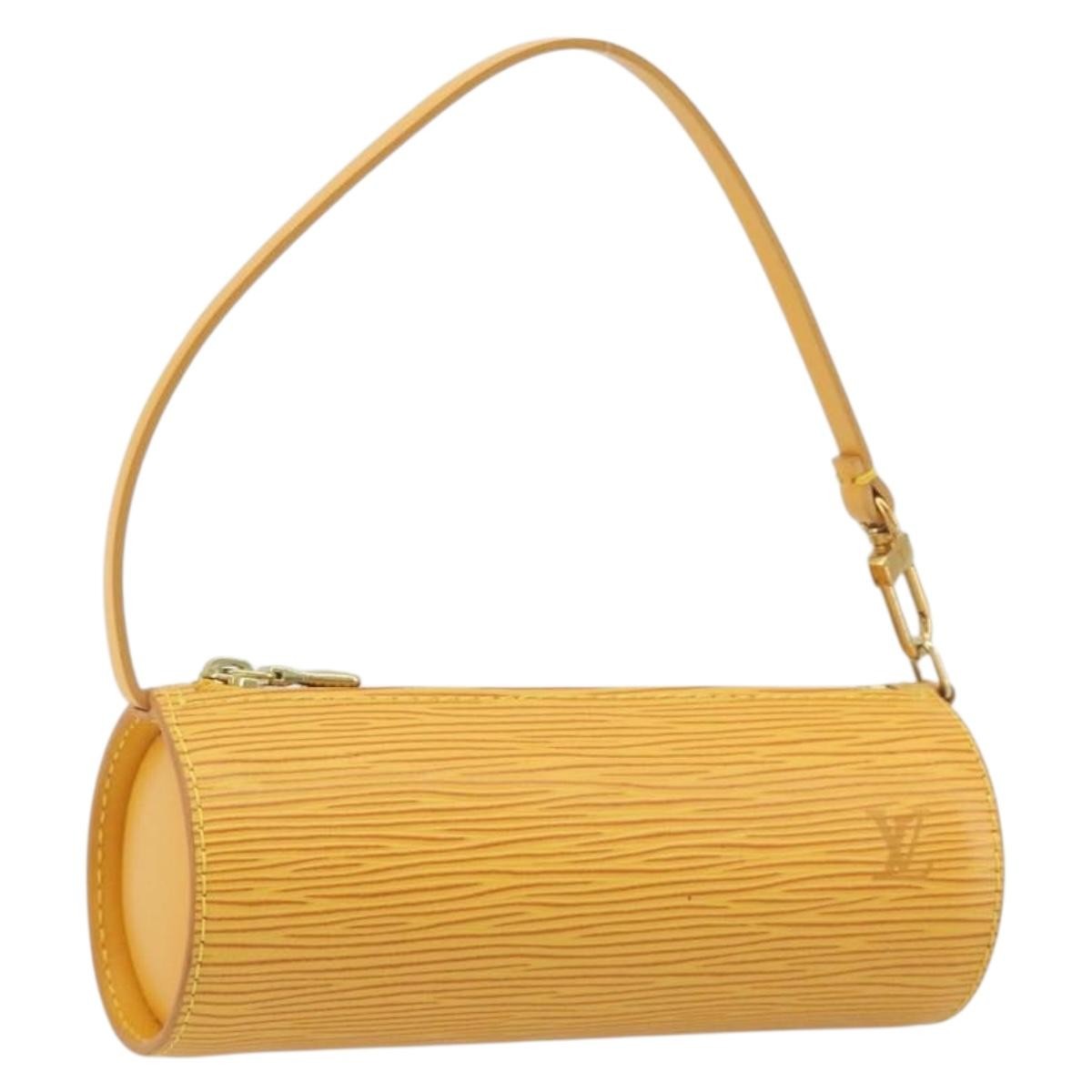 Louis Vuitton Soufflot Pochette Epi Leather Yellow Leather Clutche & Pouche Bag (Pre-Owned)