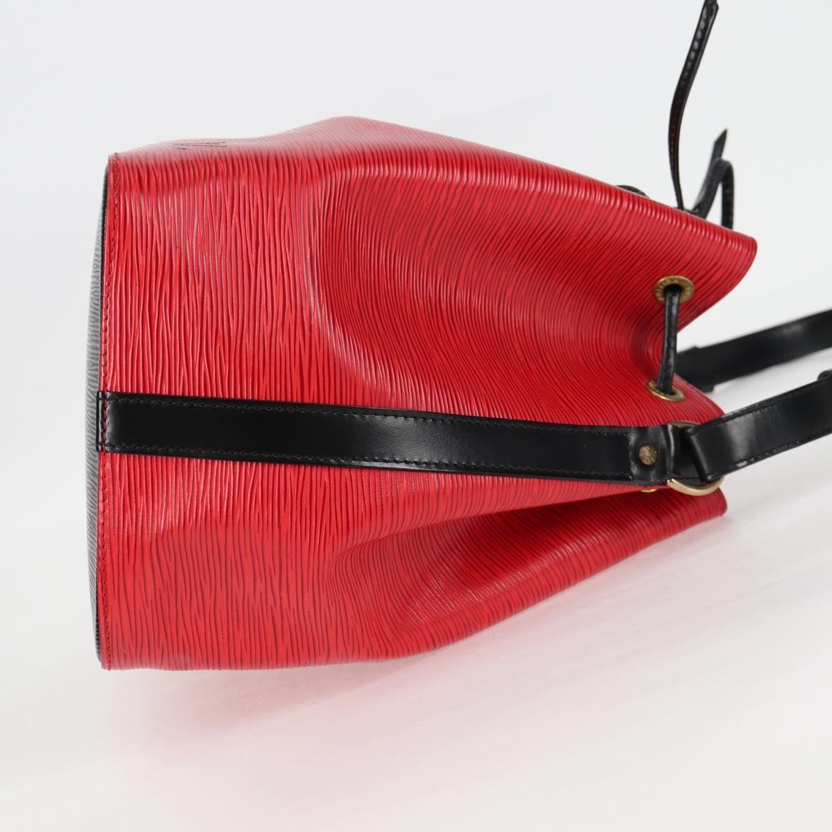 Louis Vuitton Bicolor Petit Noe Epi Leather Red Leather Handbag (Pre-Owned)