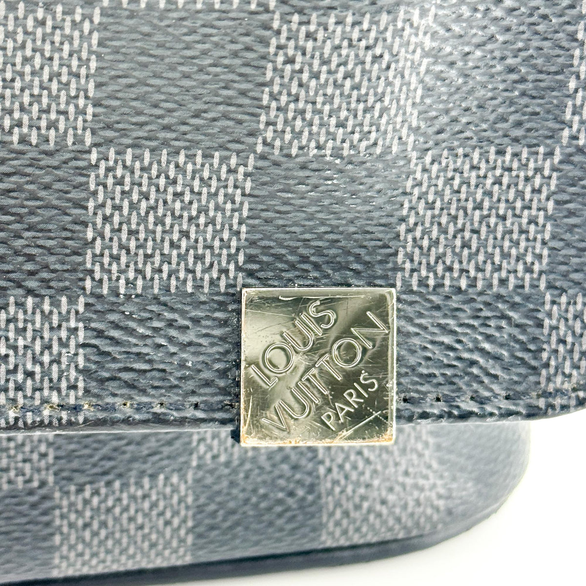 Louis Vuitton Daniel Messenger Damier Graphite Black Canvas Shoulder Bag Bag (Pre-Owned)