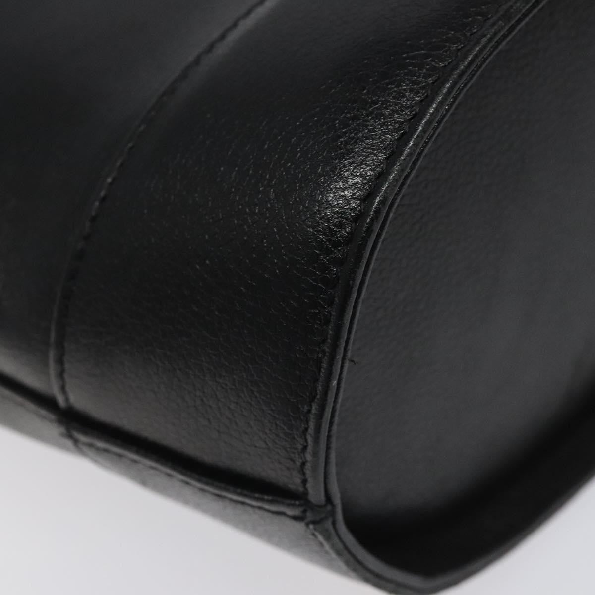 MCM Vintage Leather Black Leather Handbag (Pre-Owned)